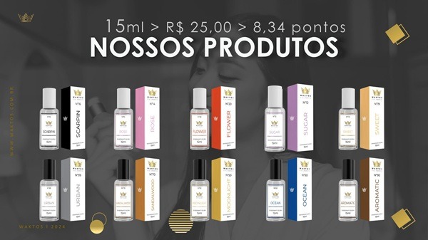 Imagem dos perfumes Waktos de 15ml